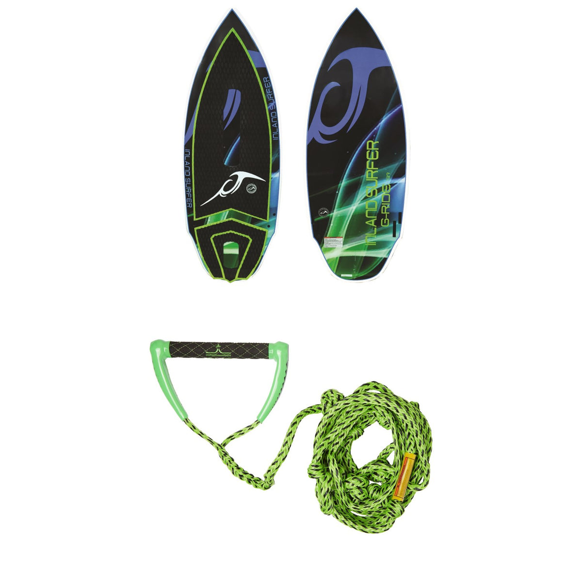 Inland Surfer G-Ride 137 Wakesurf Board + Free evo Surf Rope