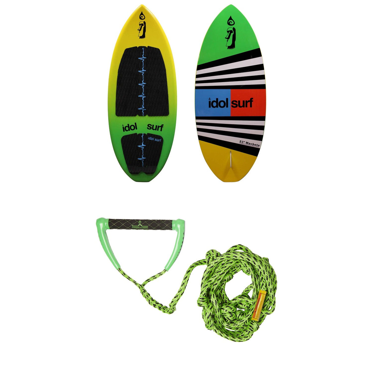 Idol Surf Machete Skim Wakesurf Board 2019 + Free evo Surf Rope