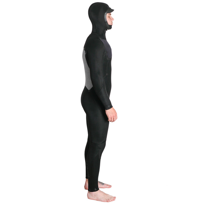 Imperial Motion 5/4/3 Lux Deluxe Hooded Chest Zip Wetsuit Black