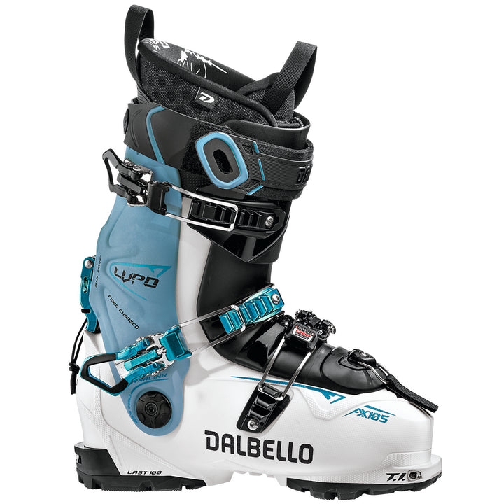 Dalbello Lupo AX 105 W Alpine Touring Ski Boots - Women's 2021 White/Blue Cyan