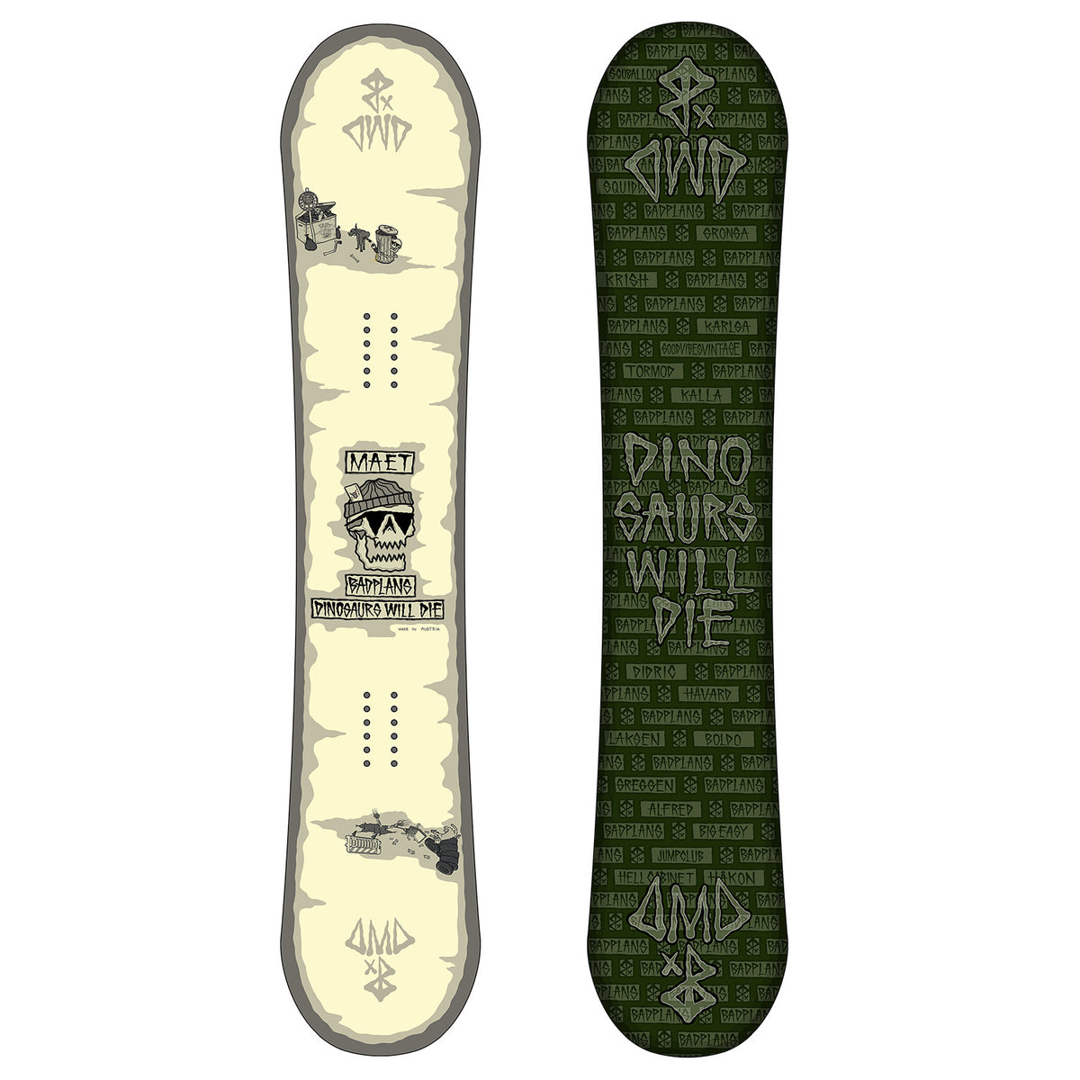 Dinosaurs Will Die maeT Snowboard 2020