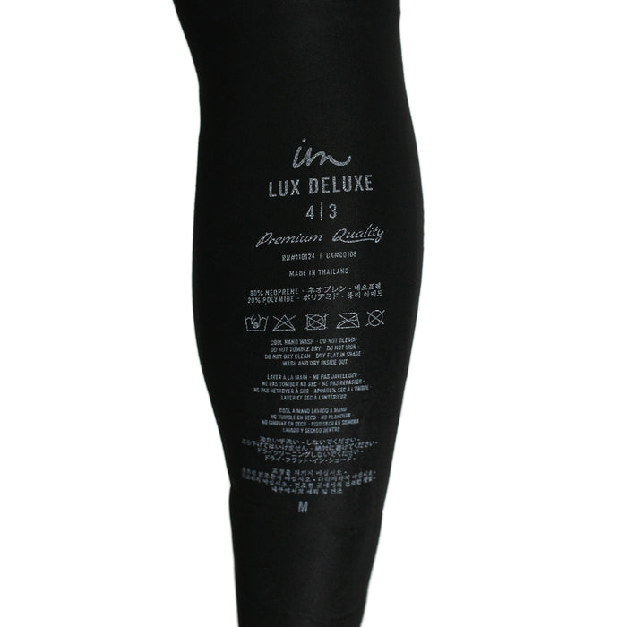 Imperial Motion 4/3 Lux Deluxe Chest Zip Wetsuit Black