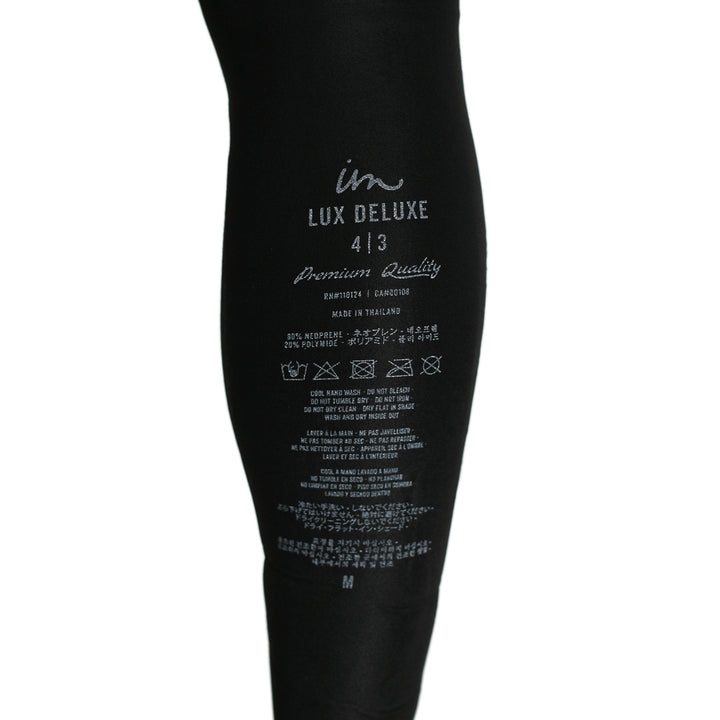 Imperial Motion 4/3 Lux Deluxe Chest Zip Wetsuit Black