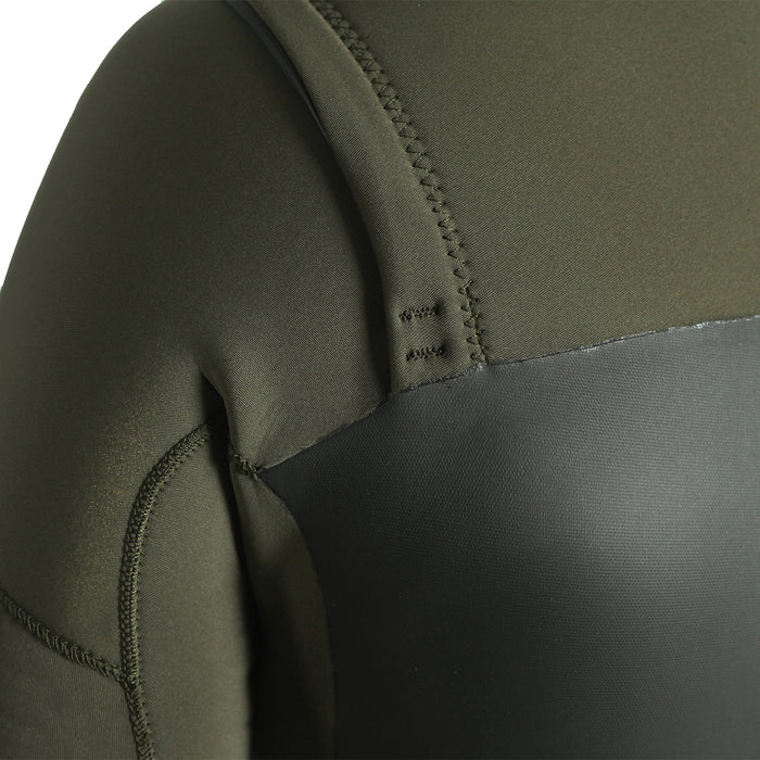 Imperial Motion 4/3 Lux Deluxe Chest Zip Wetsuit Army Green
