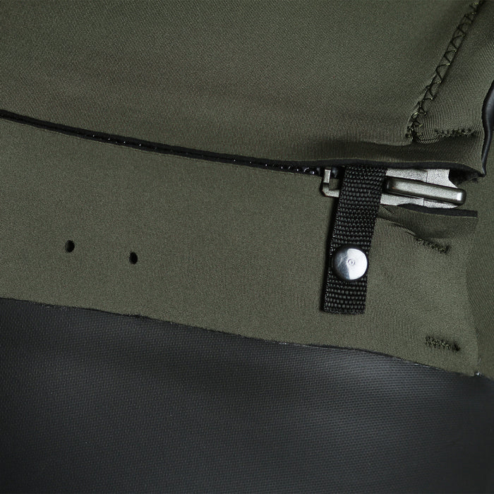 Imperial Motion 4/3 Lux Deluxe Chest Zip Wetsuit Army Green