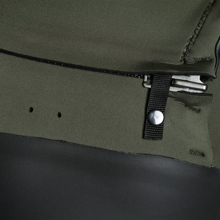 Imperial Motion 4/3 Lux Deluxe Chest Zip Wetsuit Army Green