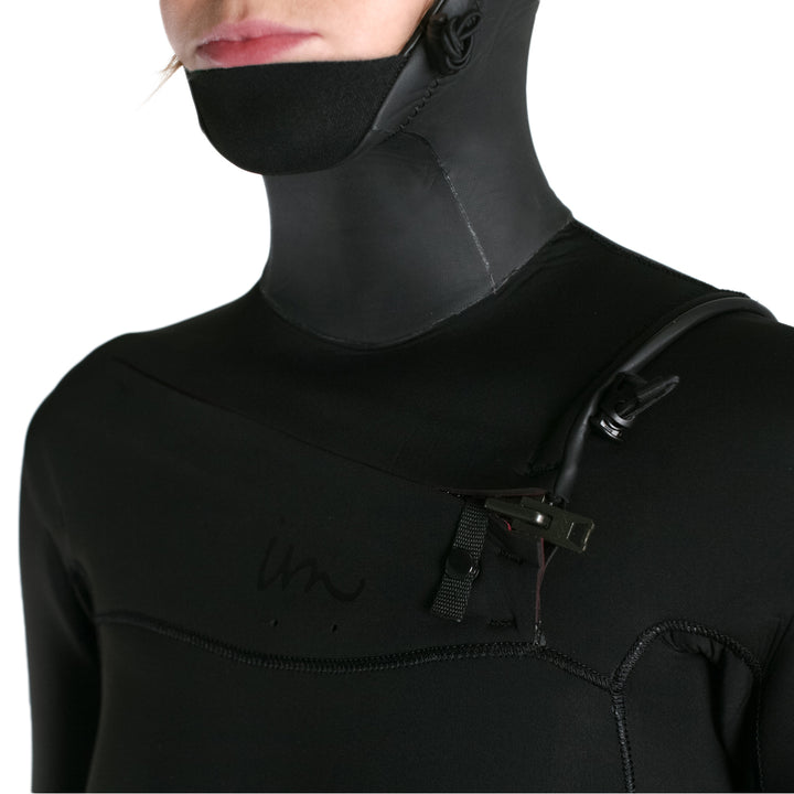 Imperial Motion 5/4/3 Luxxe Deluxe Hooded Chest Zip Wetsuit - Women's Black