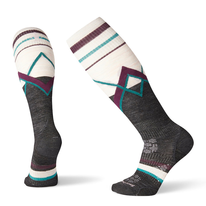 Smartwool PhD® Ski Ultra Light Pattern Socks - Women's Charcoal
