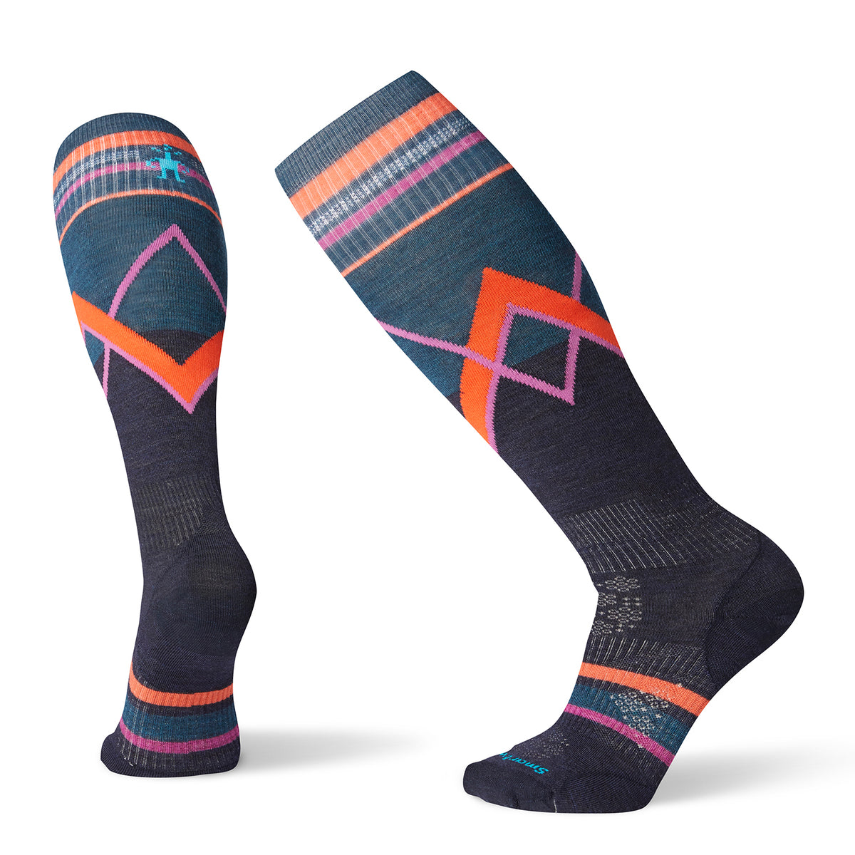 Smartwool PhD® Ski Ultra Light Pattern Socks - Women's Deep Navy