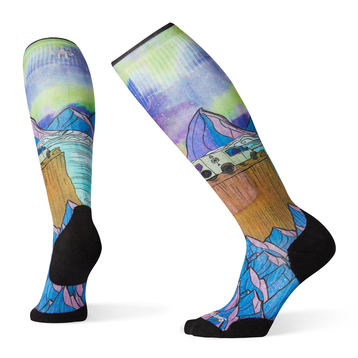 Smartwool PhD® Ski Light Elite Northern Dreams Print Socks - Women's Multi Color