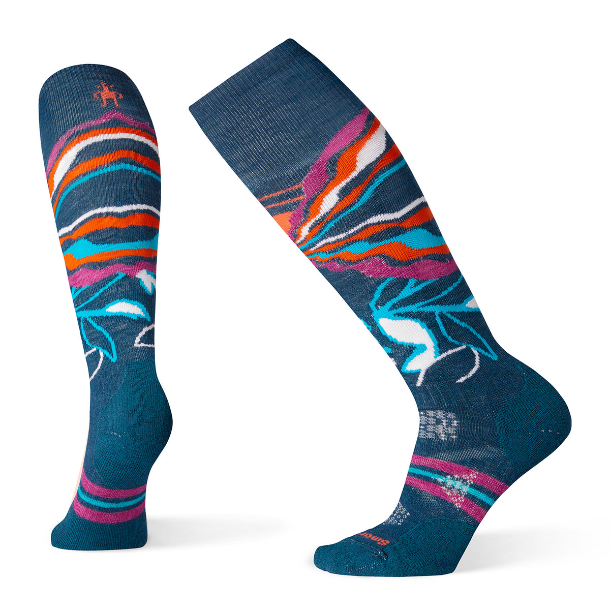 Smartwool PhD® Ski Medium Pattern Socks - Women's Deep Marlin