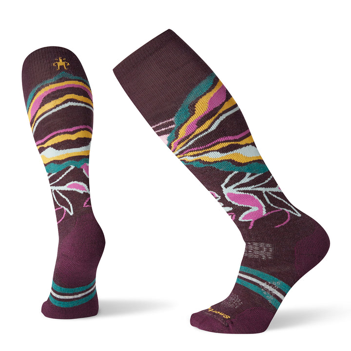 Smartwool PhD® Ski Medium Pattern Socks - Women's Bordeaux