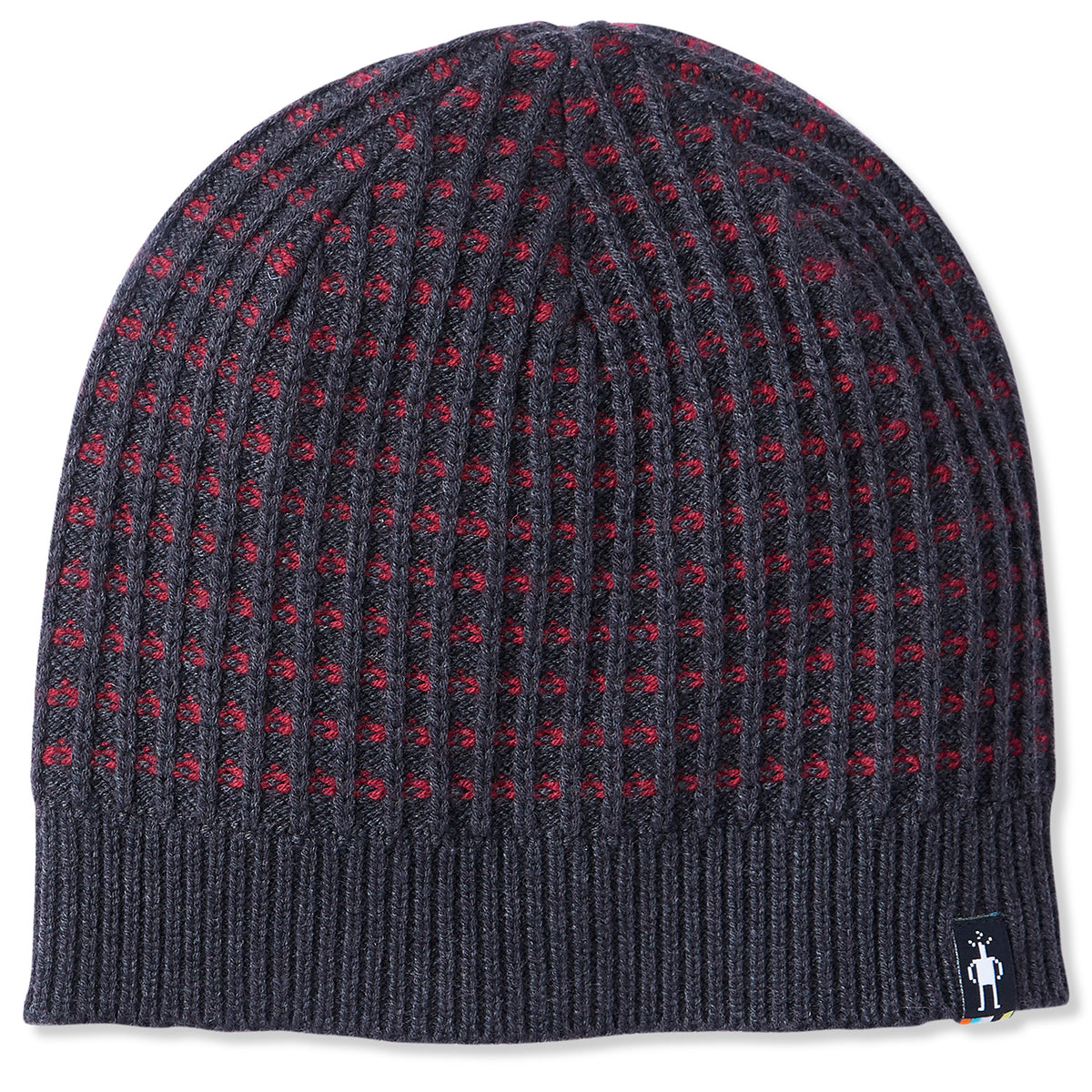Smartwool Ripple Ridge Tick Stitch Beanie Charcoal Heather