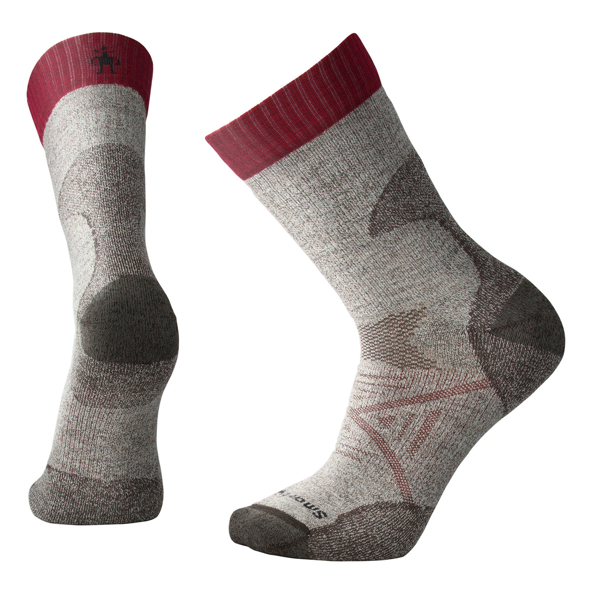Smartwool PhD® Pro Outdoor Medium Crew Socks Taupe