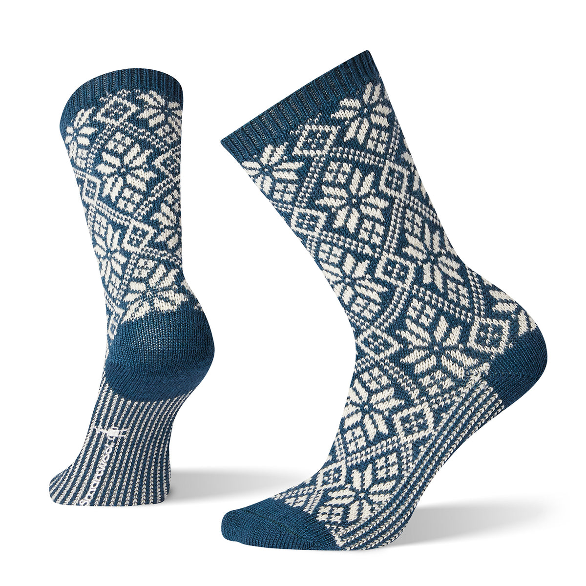 Smartwool Traditional Snowflake Socks - Women's Deep Marlin