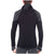 Icebreaker 260 Zone Hooded Long Sleeve Half Zip Jet Heather/Black