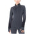 Icebreaker 260 Zone Long Sleeve Half Zip Top - Women's Jet Heather/Black