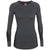 Icebreaker 260 Zone Long Sleeve Crew Top - Women's Jet Heather/Black