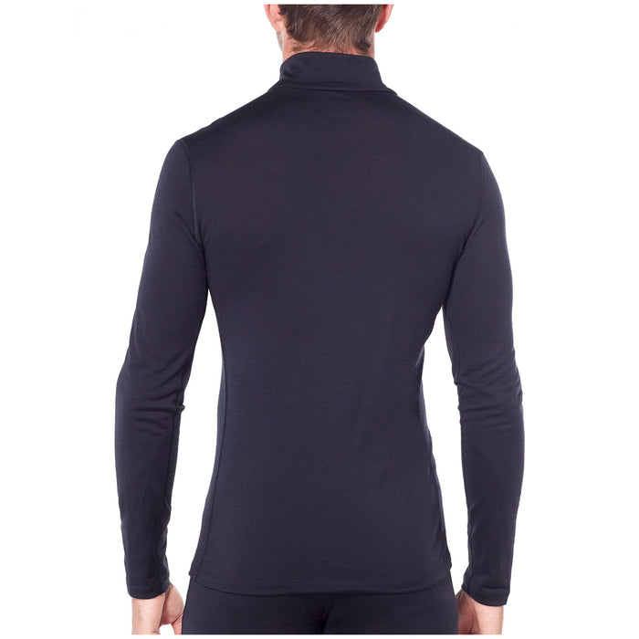Icebreaker 200 Oasis Long Sleeve Half Zip Top Black