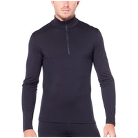 Icebreaker 200 Oasis Long Sleeve Half Zip Top Black::Black