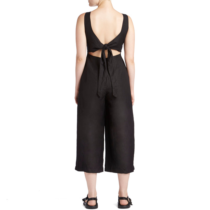 Amuse Society Port Woven Jumpsuit - Women's Black Sands