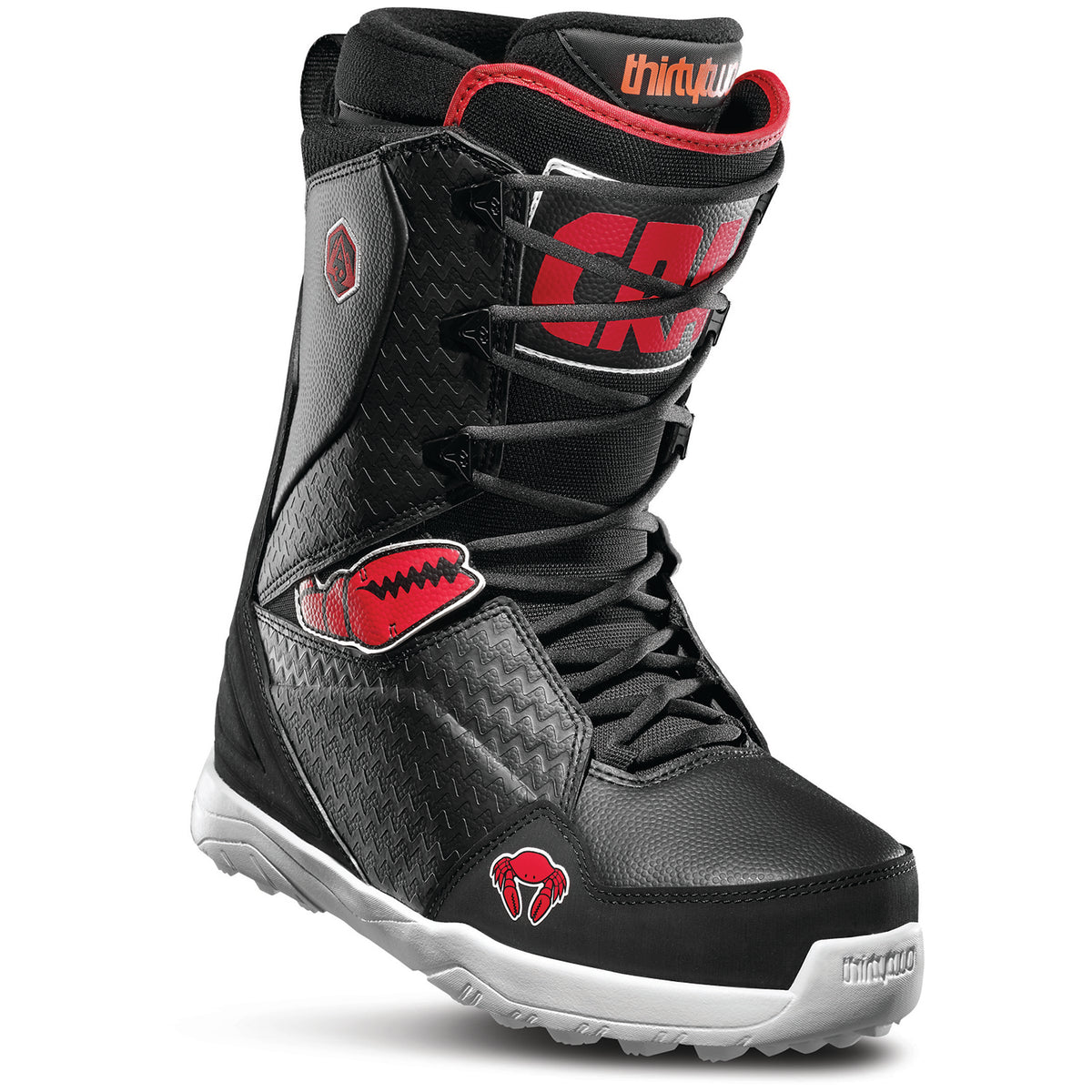 thirtytwo Lashed Crab Grab Snowboard Boots 2020 Black/Red/White