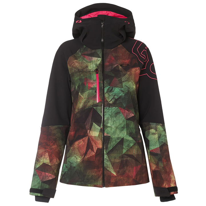 Oakley Hourglass 2.0 Softshell Jacket - Women's Geo Camo Green Pink