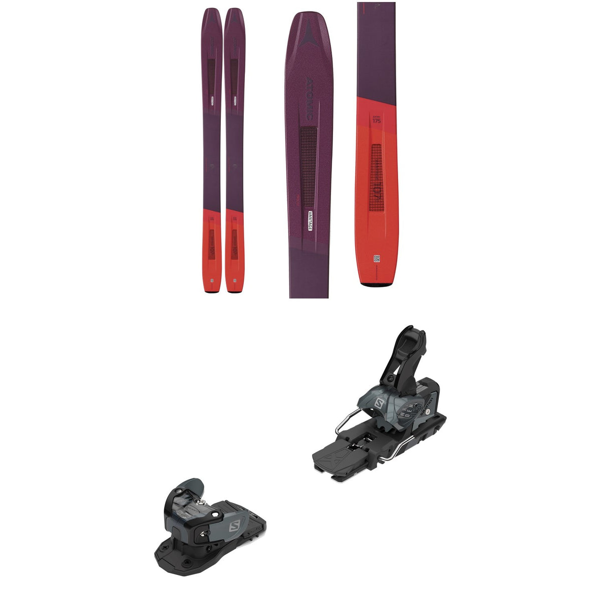 Atomic Vantage 107 C W Skis - Women's + Salomon Warden MNC 13 Ski Bindings 2020