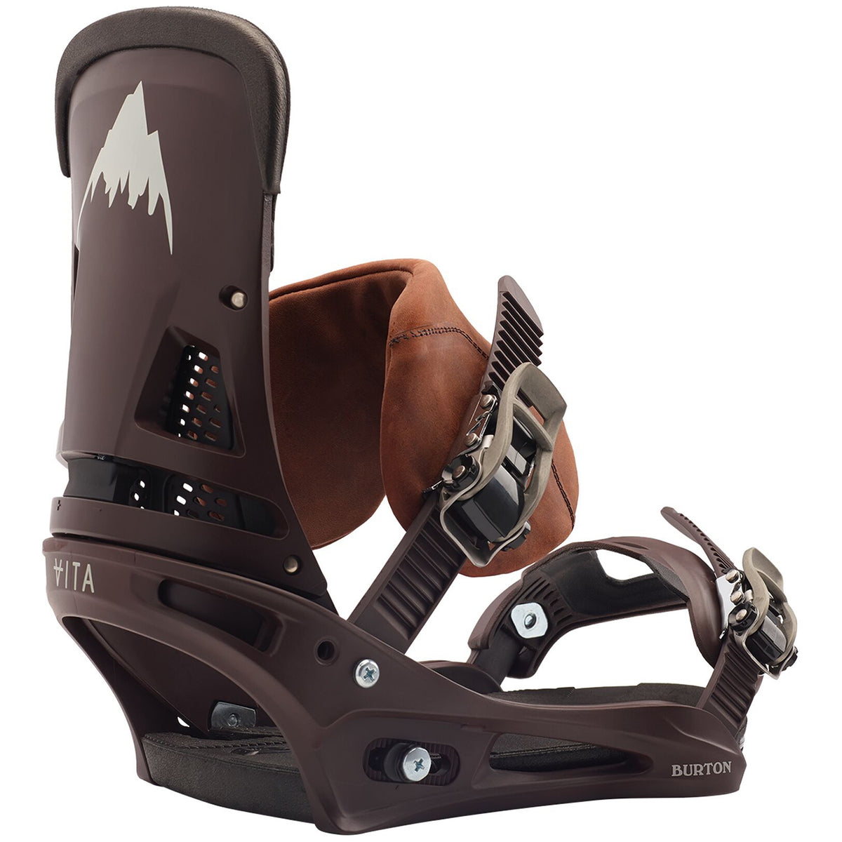 Burton Malavita Leather Snowboard Bindings 2020 Deep Cognac