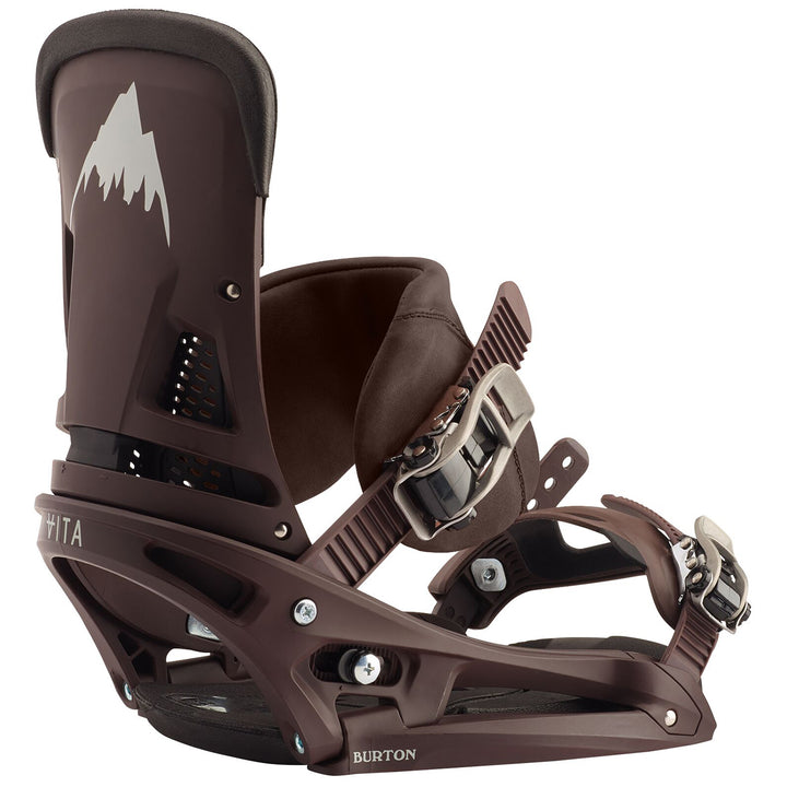 Burton Malavita EST Leather Snowboard Bindings 2020 Deep Cognac