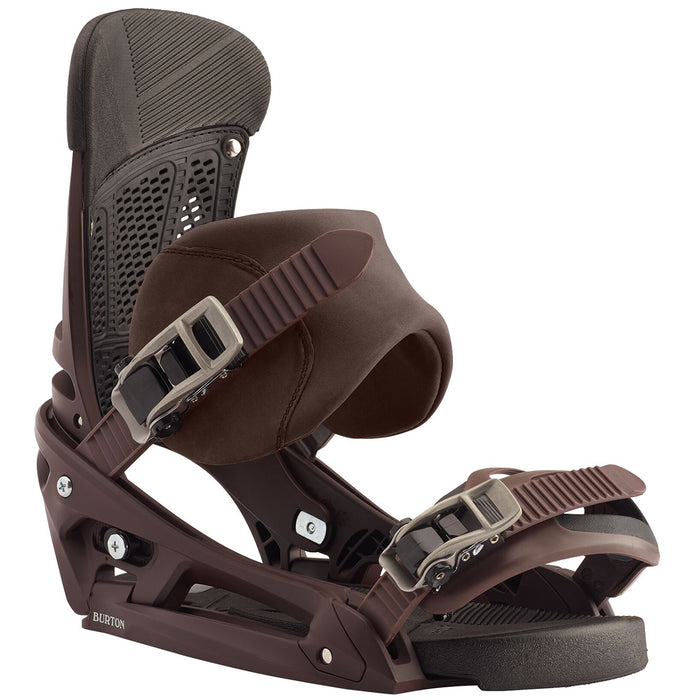 Burton Malavita EST Leather Snowboard Bindings 2020 Deep Cognac