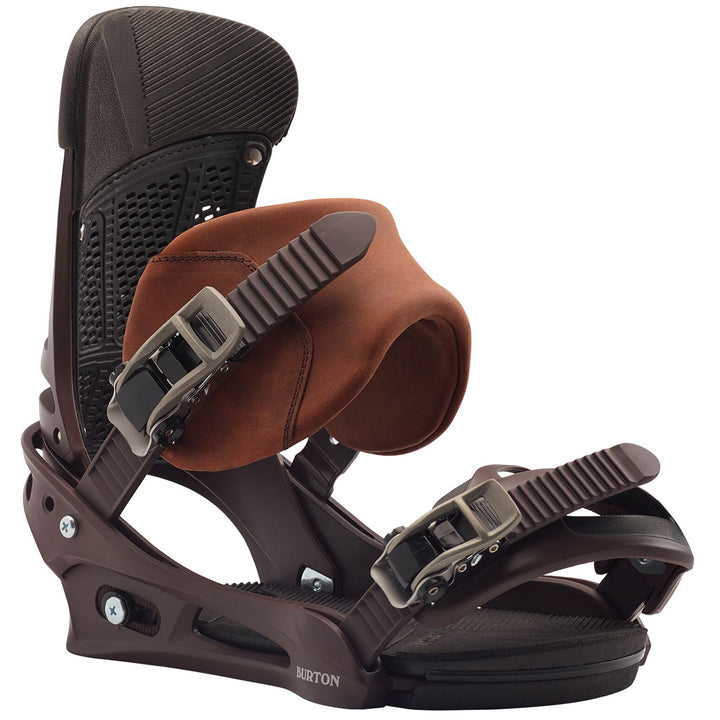 Burton Malavita Leather Snowboard Bindings 2020 Deep Cognac