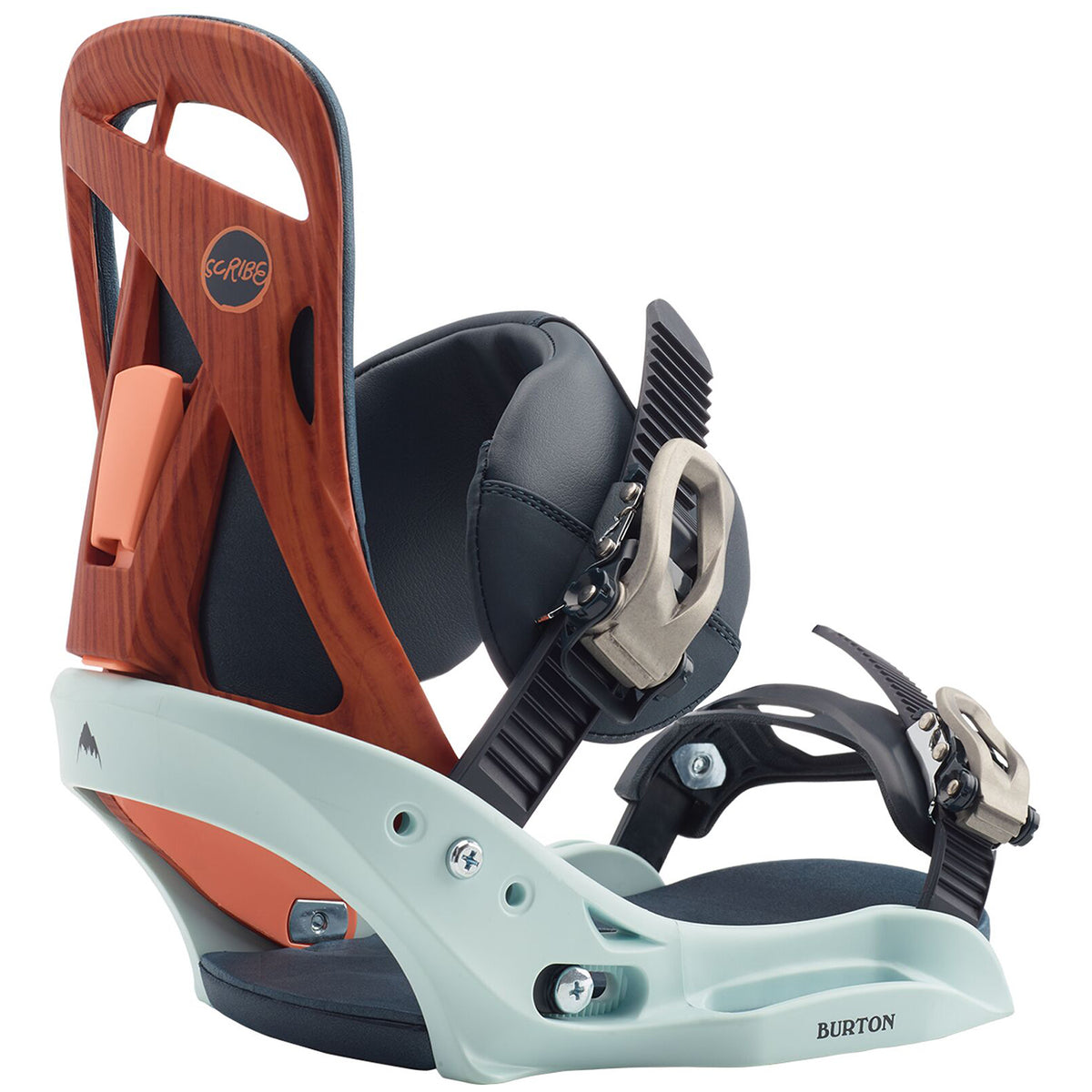 Burton Scribe EST Snowboard Bindings - Women's 2020 Wood Grain Jane