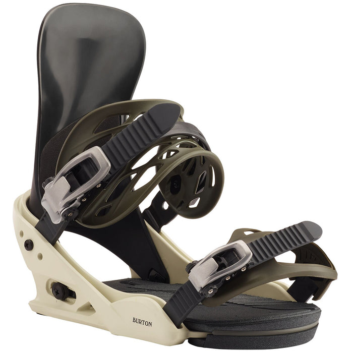 Burton Mission Snowboard Bindings 2020 Off White/Black
