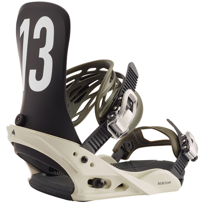 Burton Mission Snowboard Bindings 2020 Off White/Black