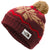 The North Face Fair Isle Beanie Deep Garnet Red/Cedar Brown Multi