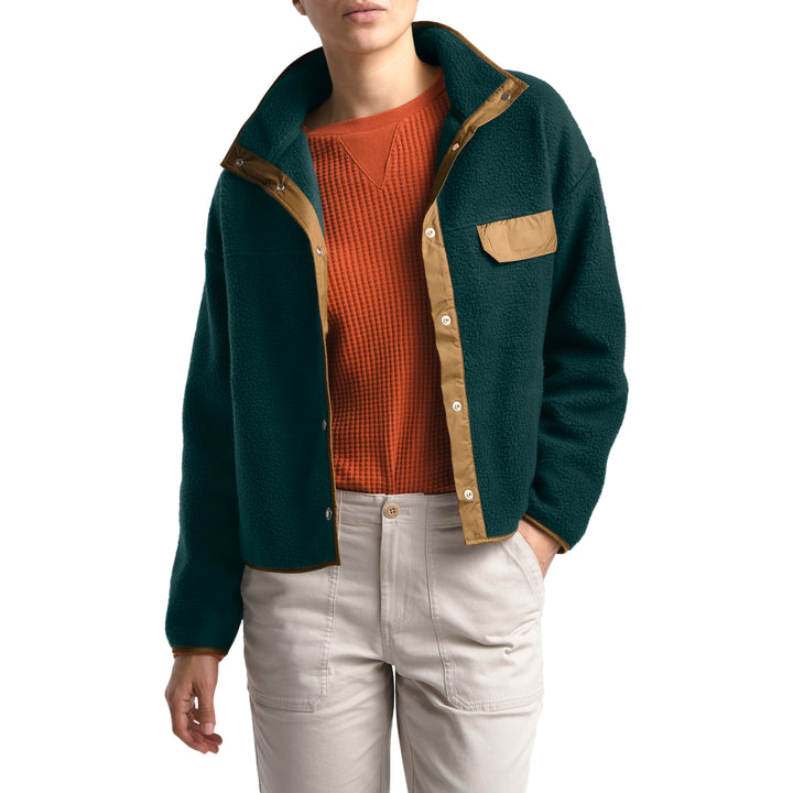 The North Face Cragmont Fleece Jacket - Women's Ponderosa Green/Cedar Brown