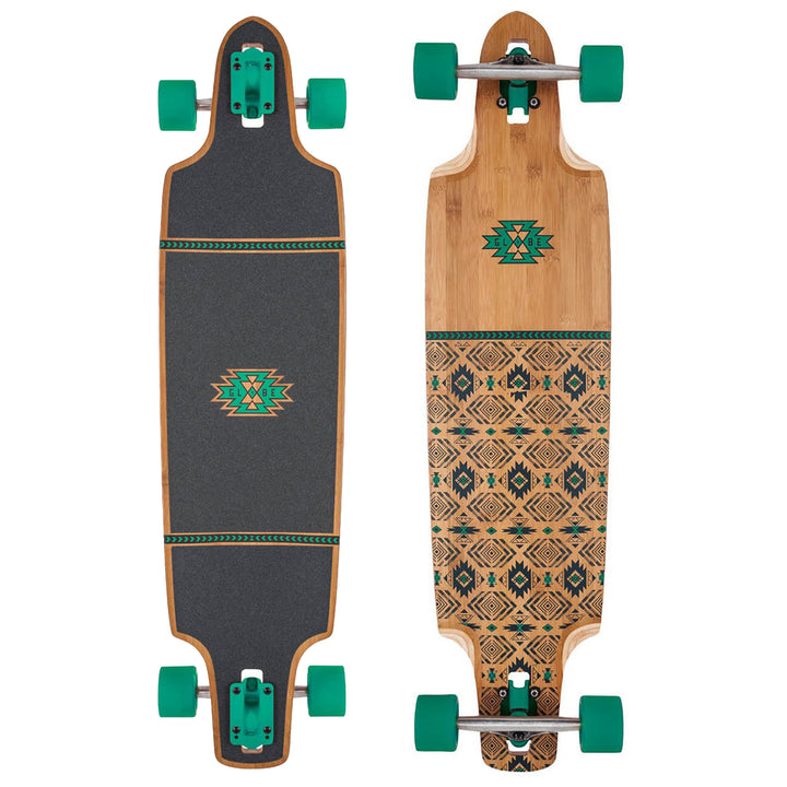 Globe Spearpoint Longboard Complete Bamboo/Green