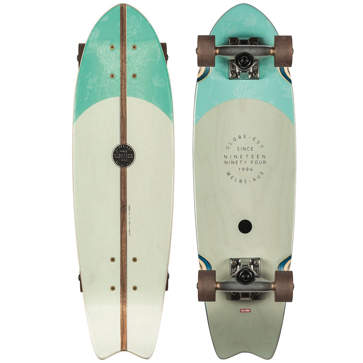 Globe Sagano Cruiser Skateboard Complete Clear Water
