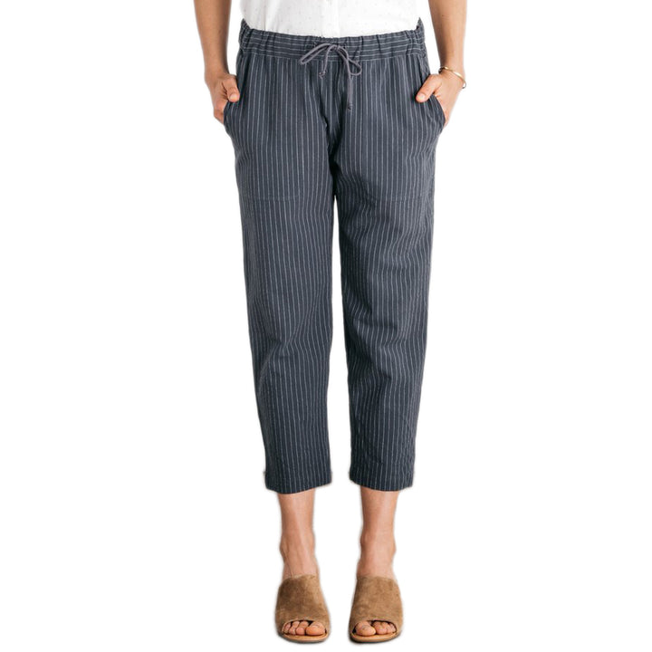 Bridge & Burn Clipper Pants - Women's Charcoal Pinstripe