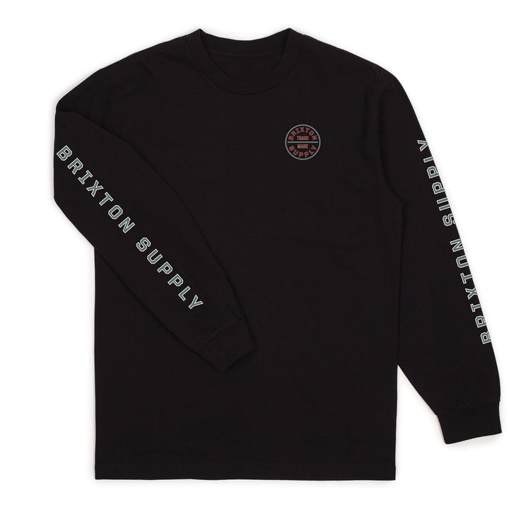 Brixton Oath IV Long-Sleeve T-Shirt Black/Blue