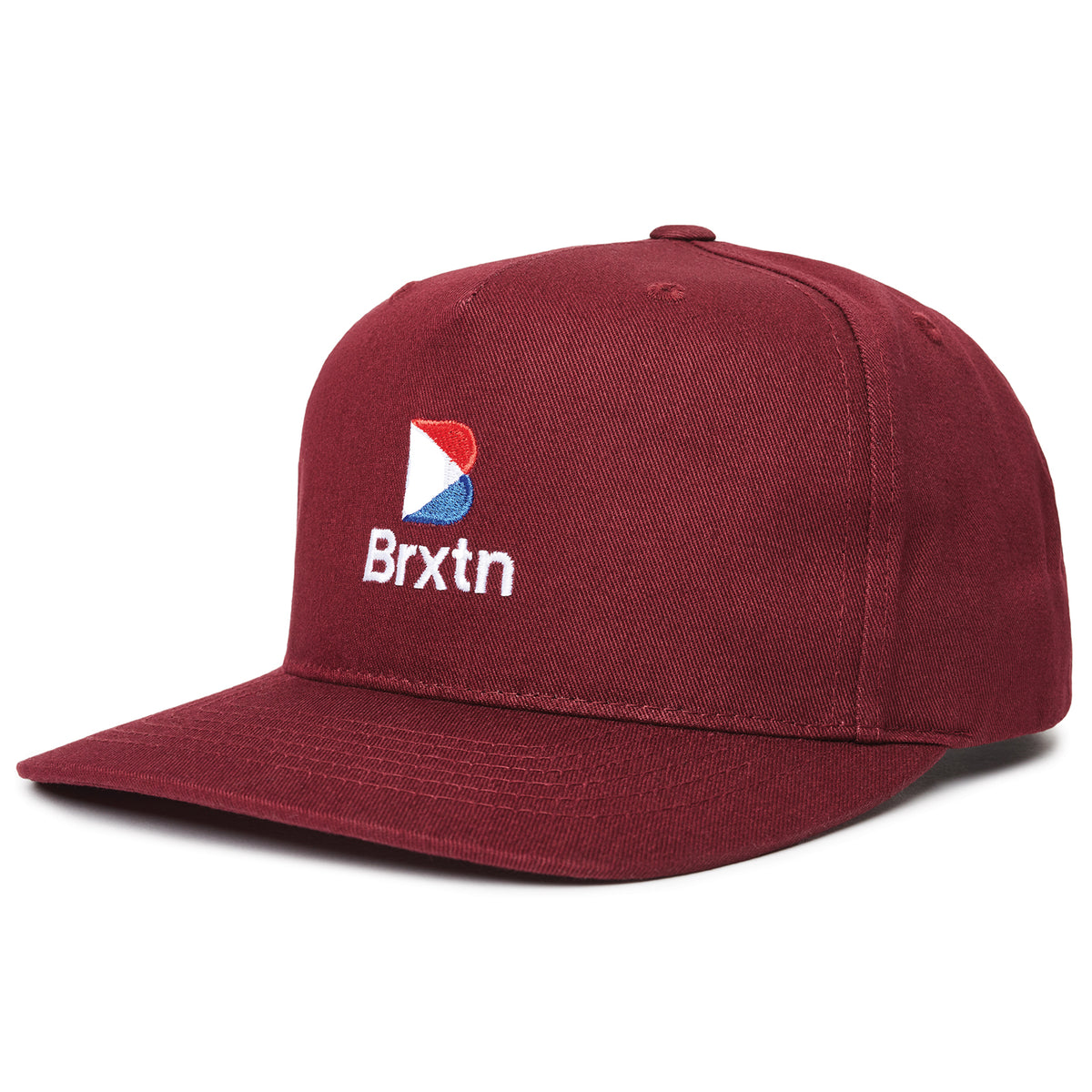 Brixton Stowell II MP Snapback Hat Maroon