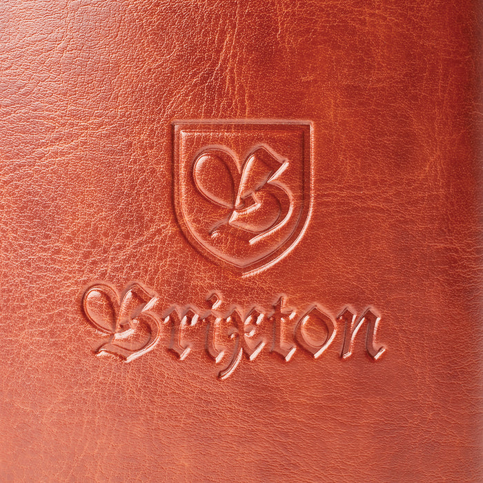 Brixton Main Label Flask Brown