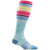 Darn Tough Glacier Stripe Over-the-Calf Light Socks - Women's Light Blue