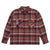 Brixton Archie Long-Sleeve Flannel Shirt Maroon