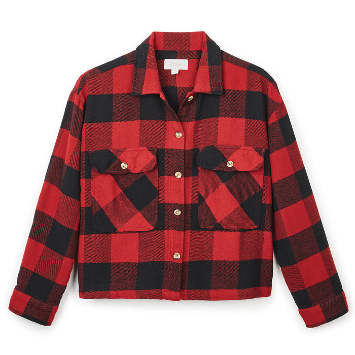 Brixton Astoria Flannel Overshirt - Women's Cardinal