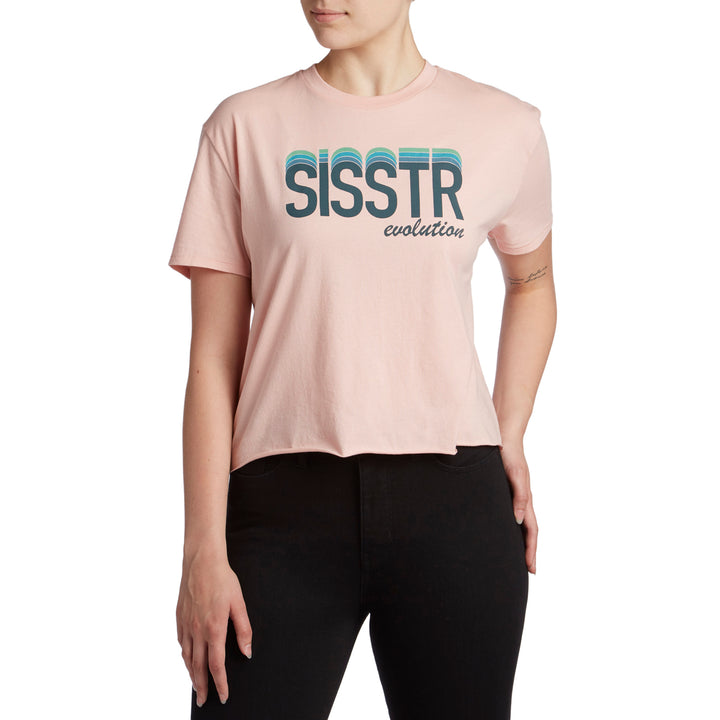 Sisstrevolution Prismatic Sisstr Crop T-Shirt - Women's Rose