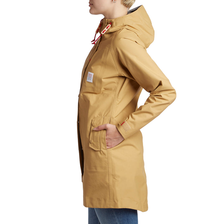 Topo Designs Tech Trench Rain Coat - Women's Tan