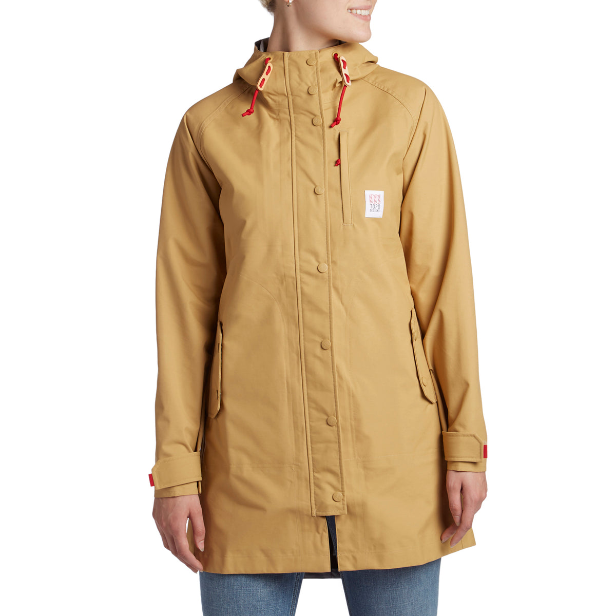 Topo Designs Tech Trench Rain Coat - Women's Tan