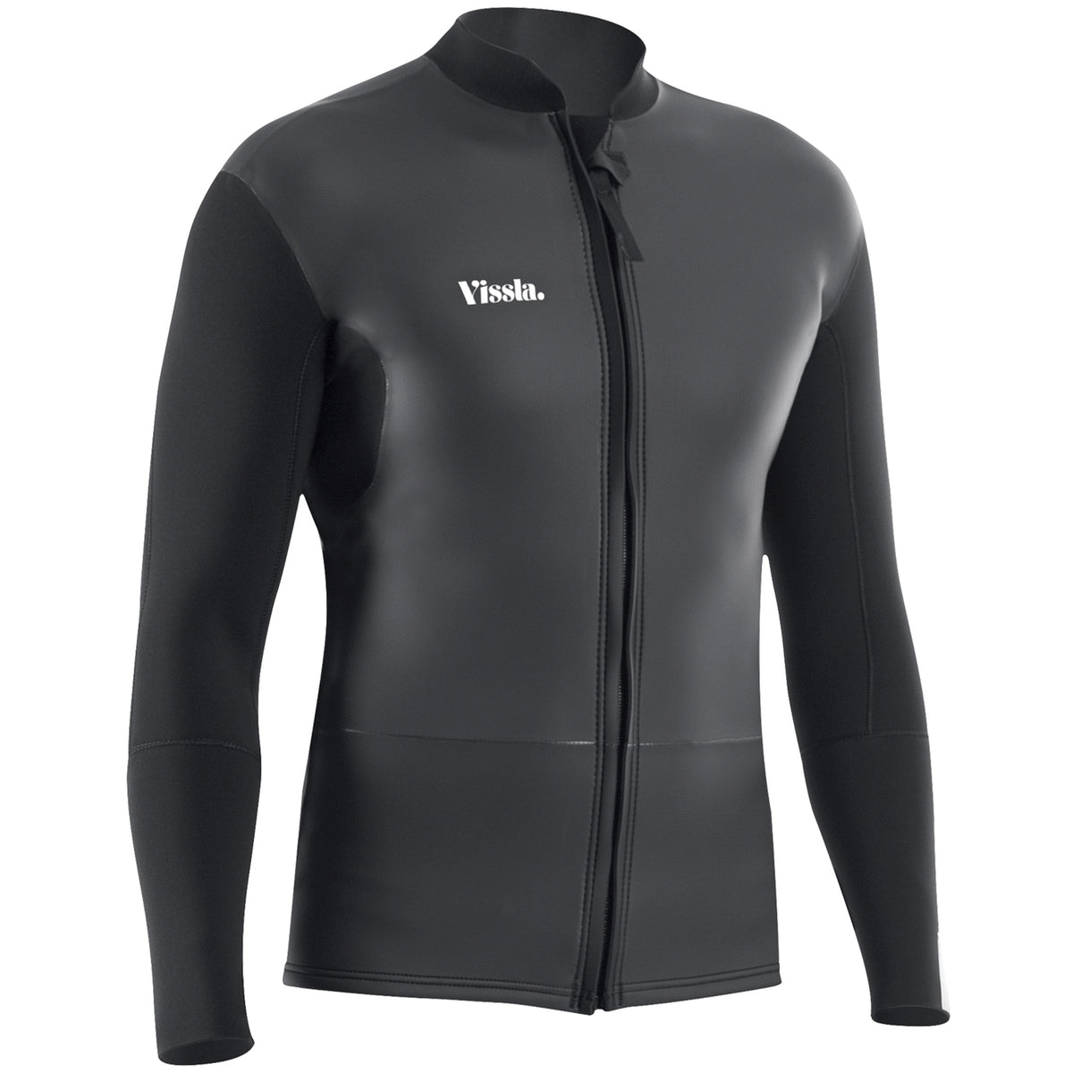 Vissla 2mm Front Zip Wetsuit Jacket Black